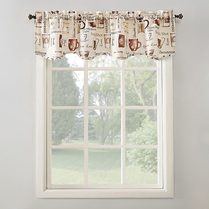 slide 1 of 5, No. 918 No.918 Bristol Coffee Shop Kitchen Window Curtain Valance - Ivory, 14 in