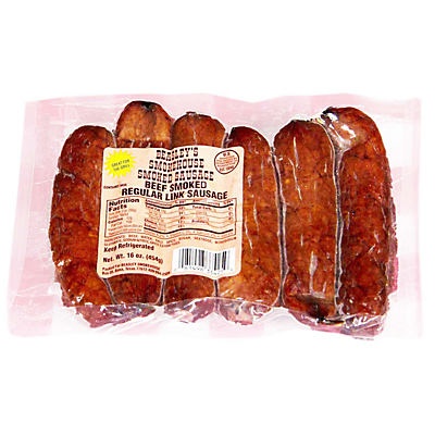 slide 1 of 1, Beasley's Smokehouse Regular Beef Link, 16 oz