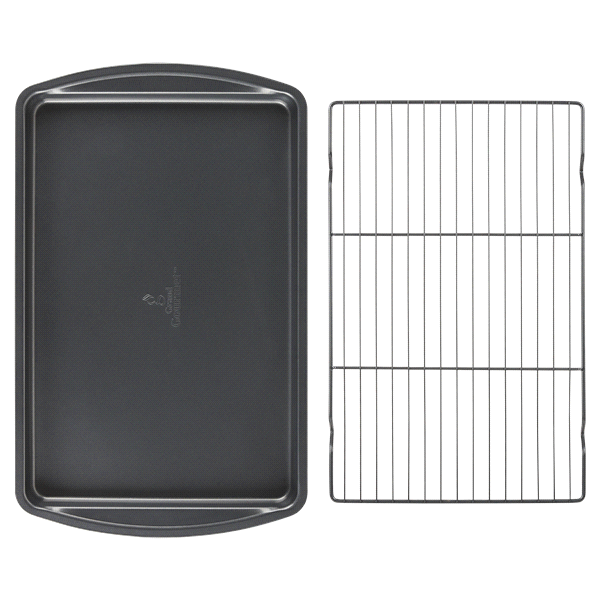 slide 13 of 13, Grand Gourmet Medium Cookie Pan and Non-stock Cooling Grid Set, 2 ct