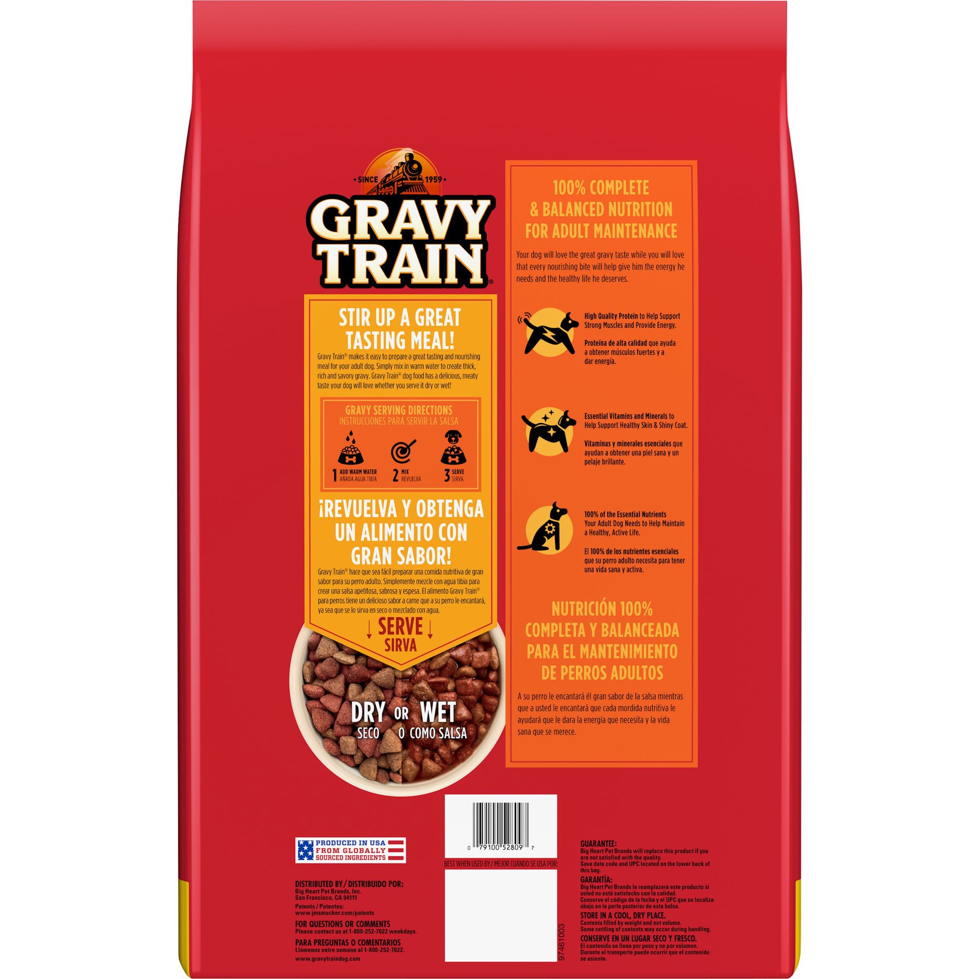 slide 2 of 2, Gravy Train Bonus Bag Dogfood Beefy Classic, 15.4 lb