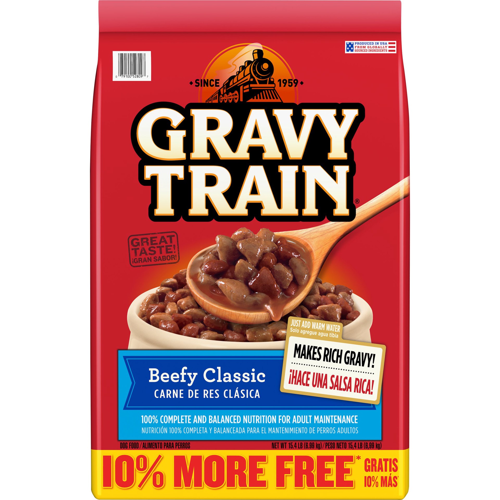 slide 1 of 2, Gravy Train Bonus Bag Dogfood Beefy Classic, 15.4 lb