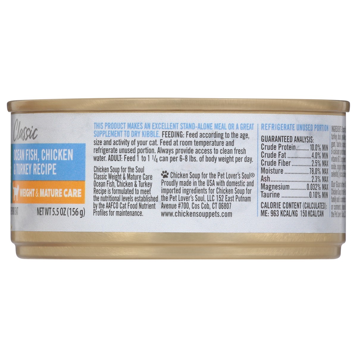 slide 5 of 15, Chicken Soup For The Soul Classic Pate Ocean Fish, Chicken & Turkey Recipe Cat Food 5.5 oz, 5.5 oz