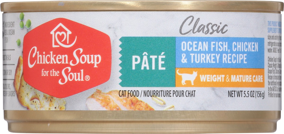 slide 14 of 15, Chicken Soup For The Soul Classic Pate Ocean Fish, Chicken & Turkey Recipe Cat Food 5.5 oz, 5.5 oz