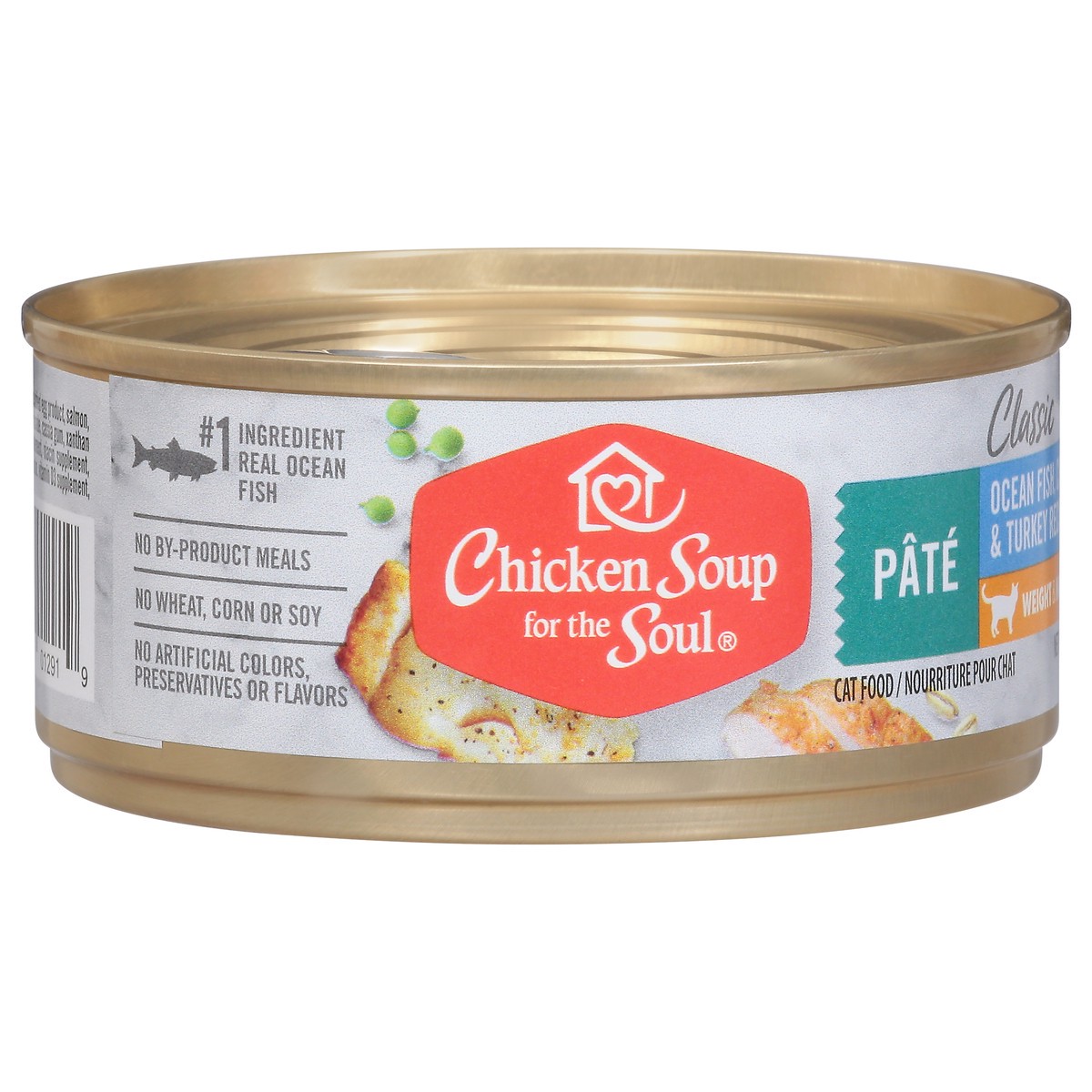 slide 15 of 15, Chicken Soup For The Soul Classic Pate Ocean Fish, Chicken & Turkey Recipe Cat Food 5.5 oz, 5.5 oz
