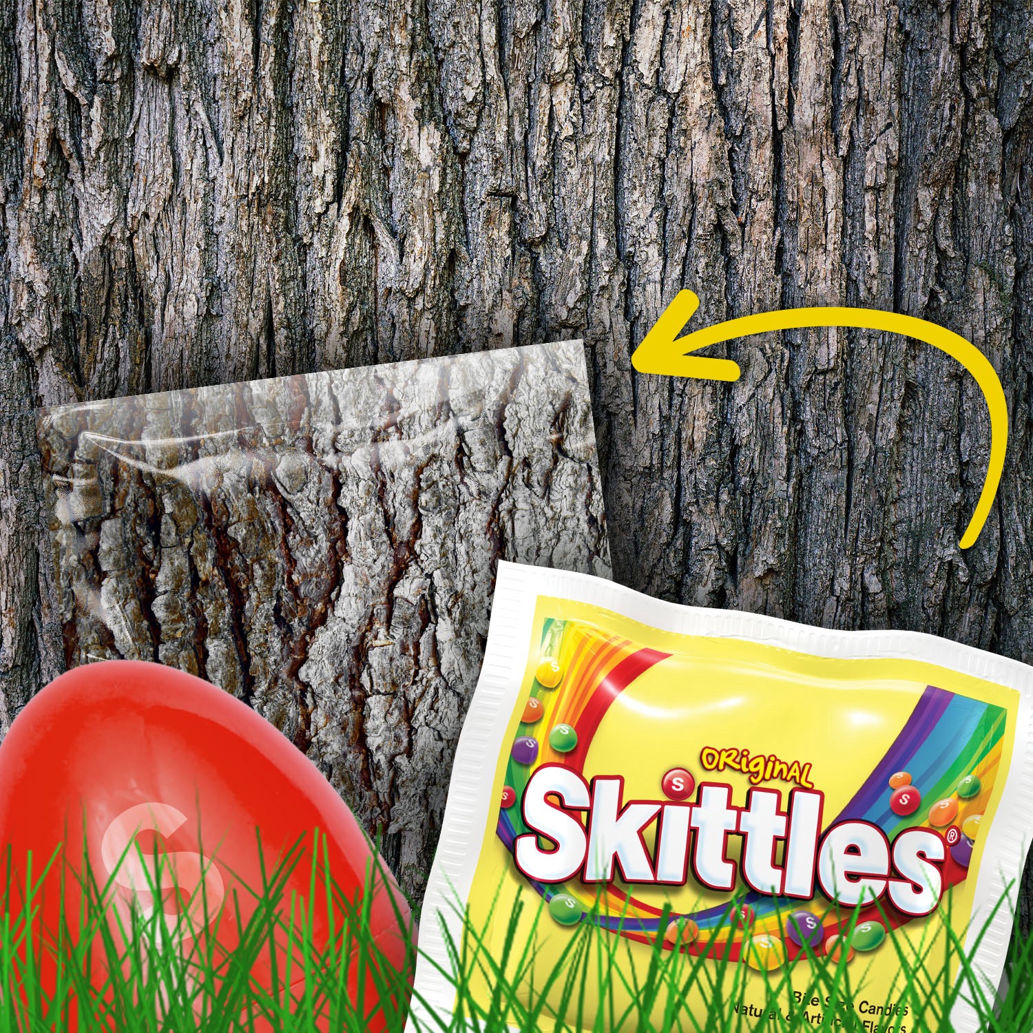 slide 5 of 7, SKITTLES Original Fun Size Impossible Egg Hunt Easter Candy, 10.72 oz Bag, 10.72 oz