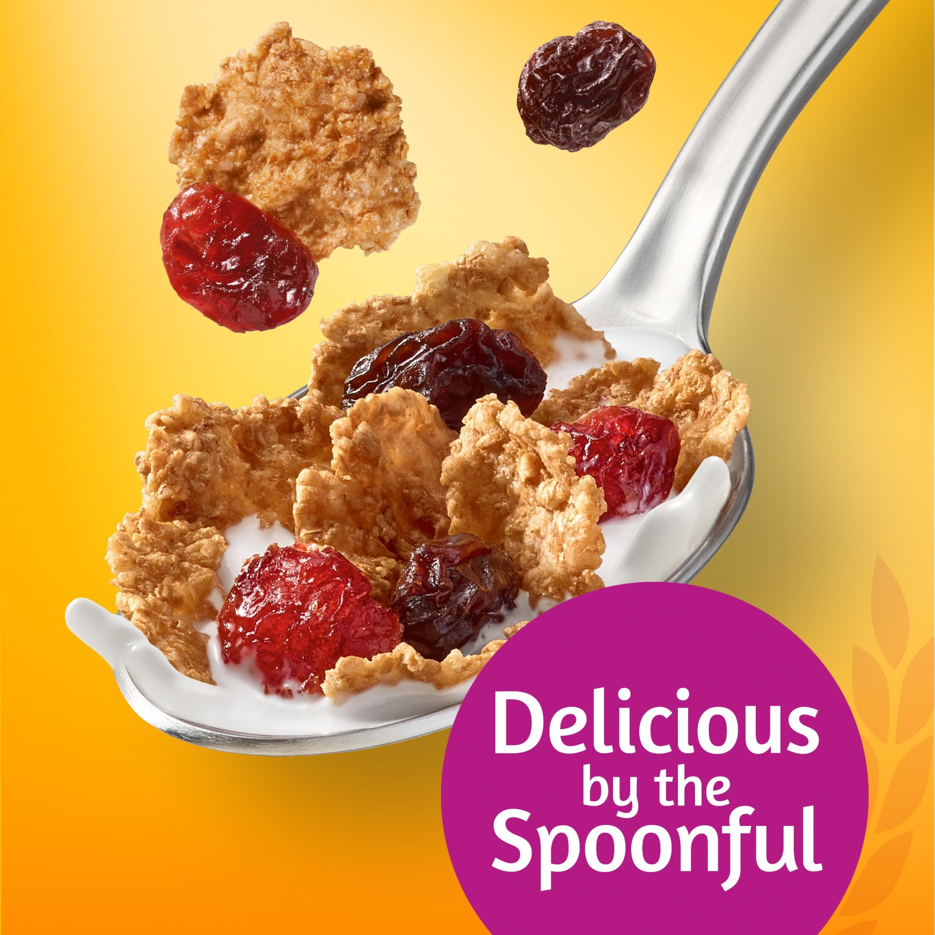 slide 5 of 5, Kellogg's Raisin Bran Breakfast Cereal, Good Source of Fiber, Original with Cranberries, 19.8 oz