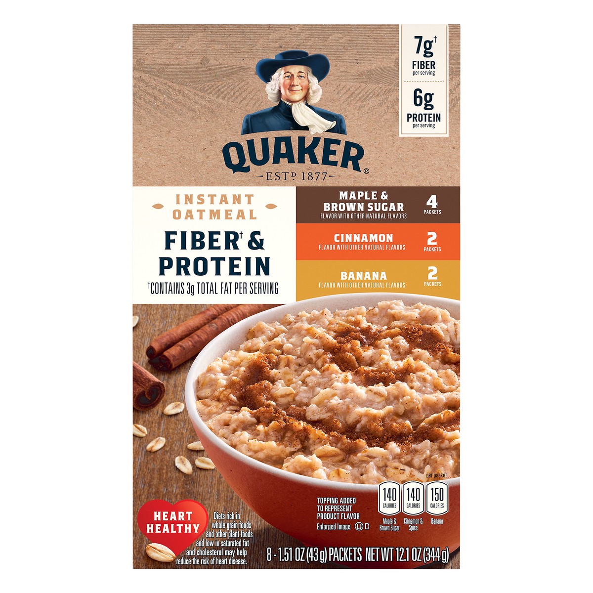 slide 1 of 5, Quaker Instant Oatmeal, 8 ct