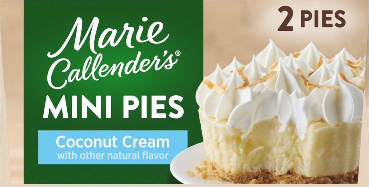 slide 14 of 14, Marie Callender's Coconut Cream Flavored Mini Pies, 2 Pies, Frozen, 7.5 oz., 2 ct