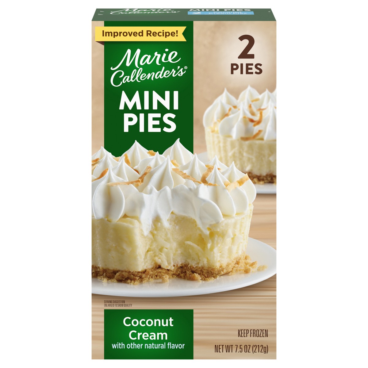 slide 5 of 14, Marie Callender's Coconut Cream Flavored Mini Pies, 2 Pies, Frozen, 7.5 oz., 2 ct