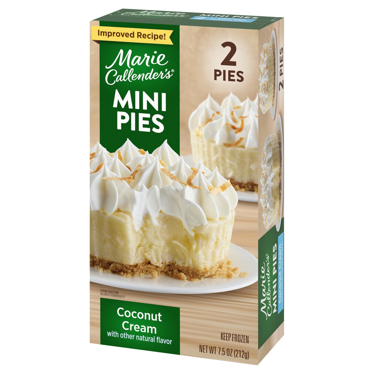 slide 2 of 14, Marie Callender's Coconut Cream Flavored Mini Pies, 2 Pies, Frozen, 7.5 oz., 2 ct