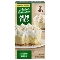 Marie Callender's Coconut Cream Mini Pies, Thaw & Enjoy Frozen Dessert, 7.5 oz., 2 Pies