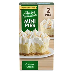 Marie Callender's Coconut Cream Mini Pies, Thaw & Enjoy Frozen Dessert, 7.5 oz., 2 Pies