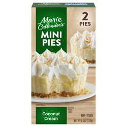 Marie Callender''s Coconut Cream Mini Pies, Thaw & Enjoy Frozen Dessert, 7.5 oz., 2 Pies