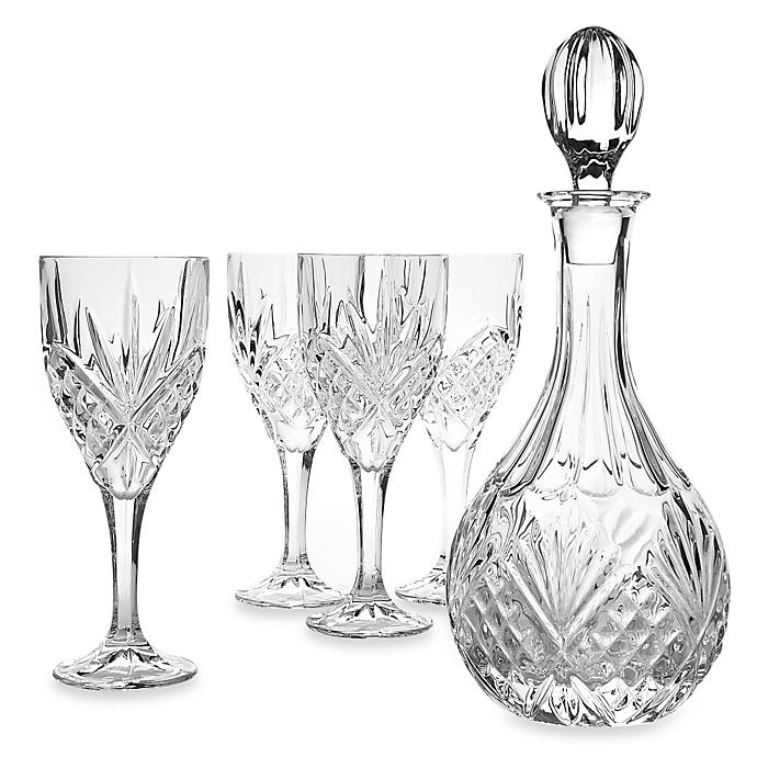 slide 1 of 1, Godinger Dublin Crystal Wine ware Set, 5 ct