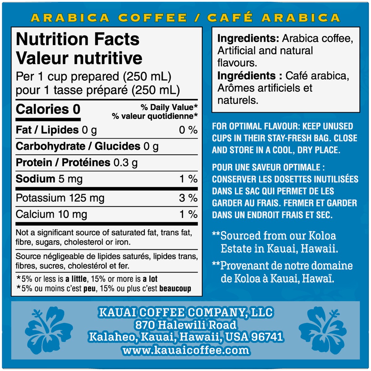 slide 5 of 8, Kauai Coffee Kauai Coconut Caramel Crunch Flavor - 100% Premium Arabica - Single-Serve Pods, 12 ct