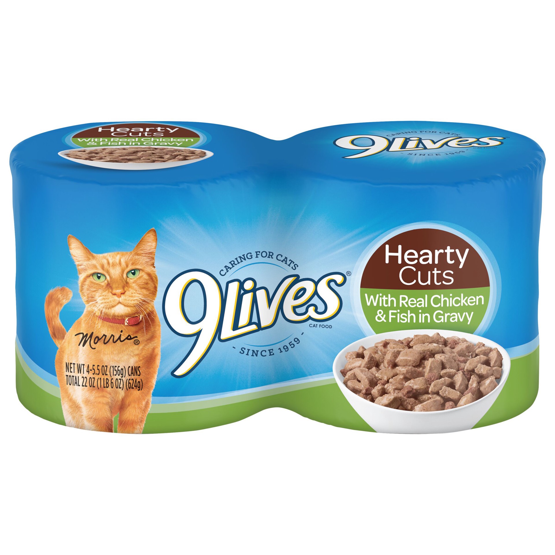 slide 1 of 5, 9Lives Daily Essentials Tender Slices With Real Chicken In Gravy Cat Food, 4 ct 5.5 oz