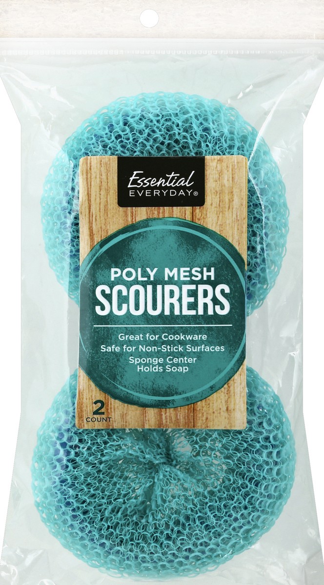 slide 5 of 6, Essential Everyday Polymesh Scourers, 2 ct