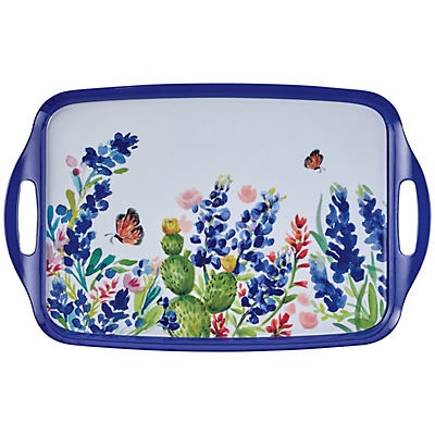 slide 1 of 1, Haven & Key Bluebonnet Collection Melamine Rectangular Serving Tray, 1 ct