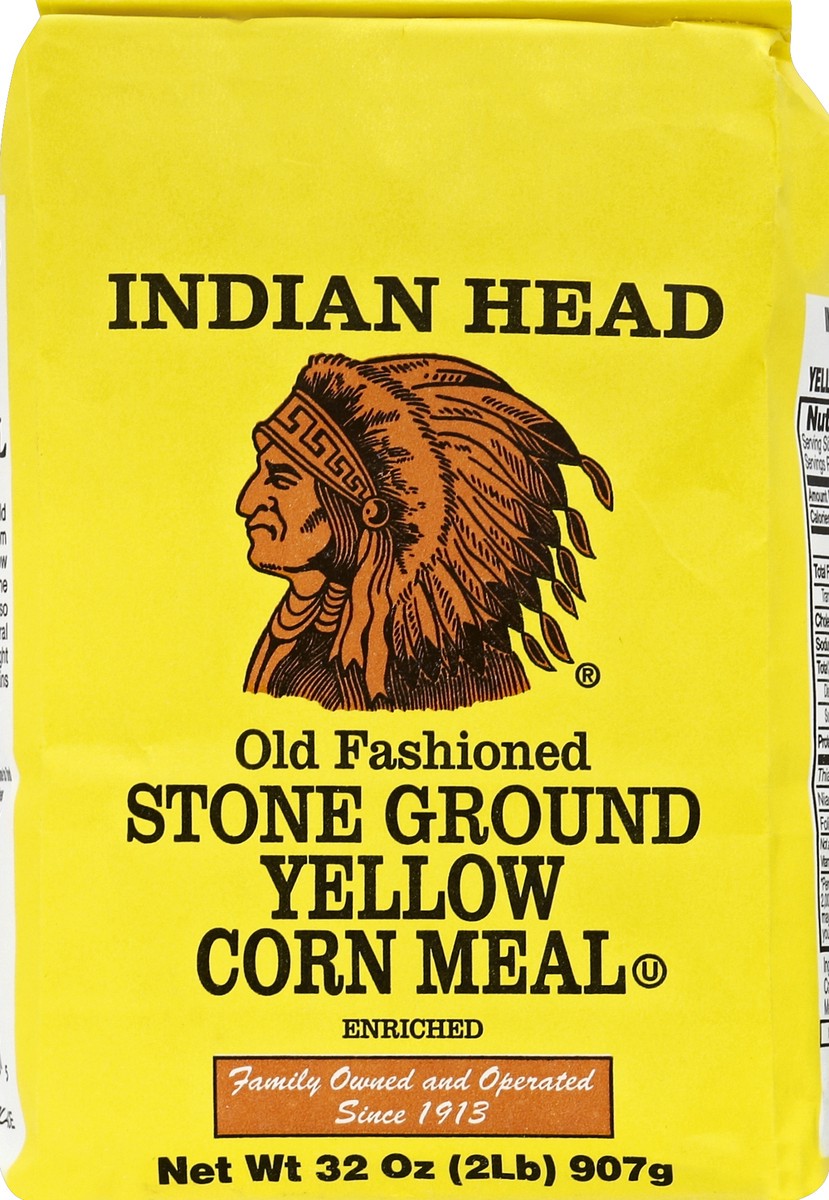 slide 2 of 5, Indian Head Corn Meal, Old Fashioned Stone Ground, Yellow, 32 oz