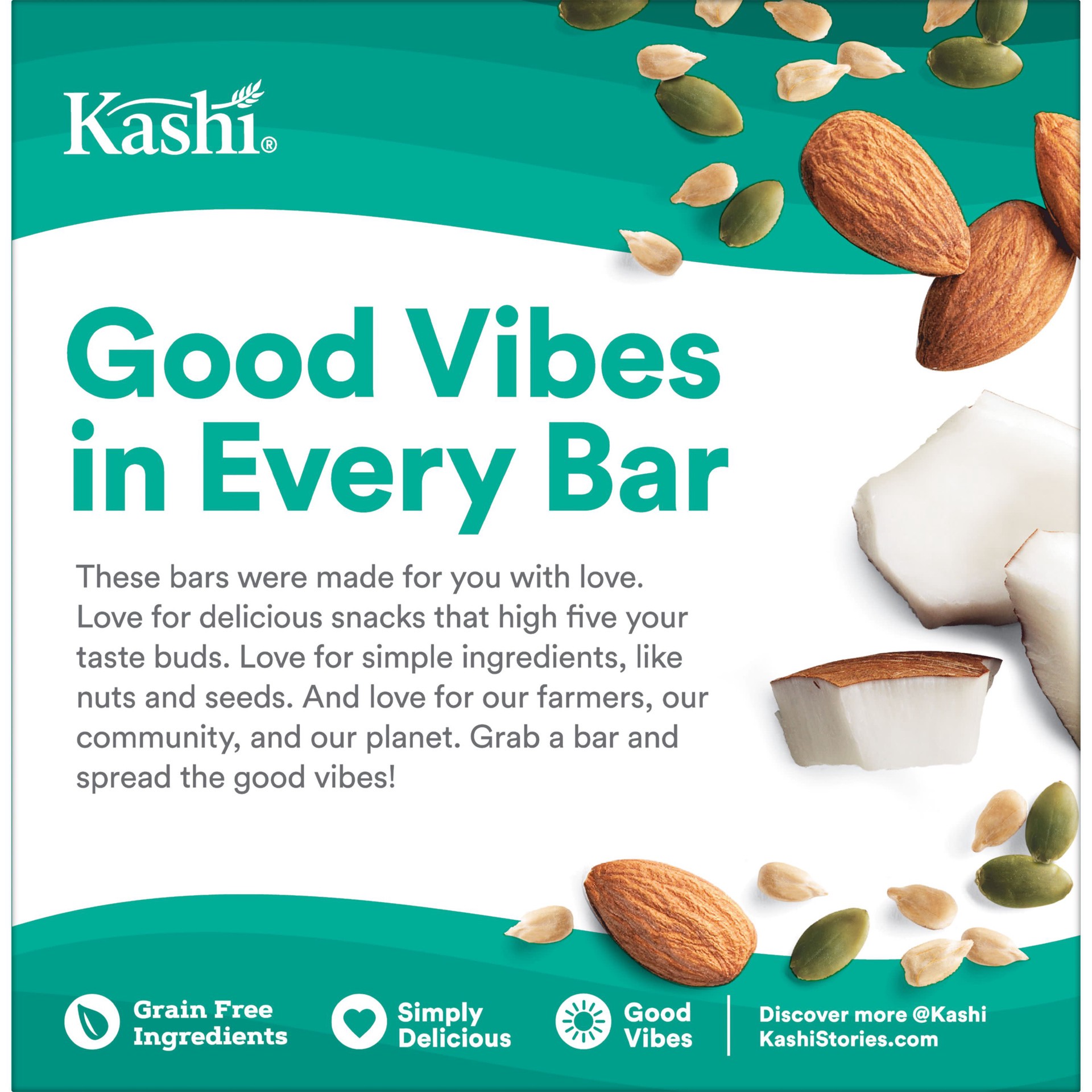 slide 5 of 5, Kashi Chewy Granola Bars, Coconut Almond, 6.1 oz, 5 Count, 6.1 oz