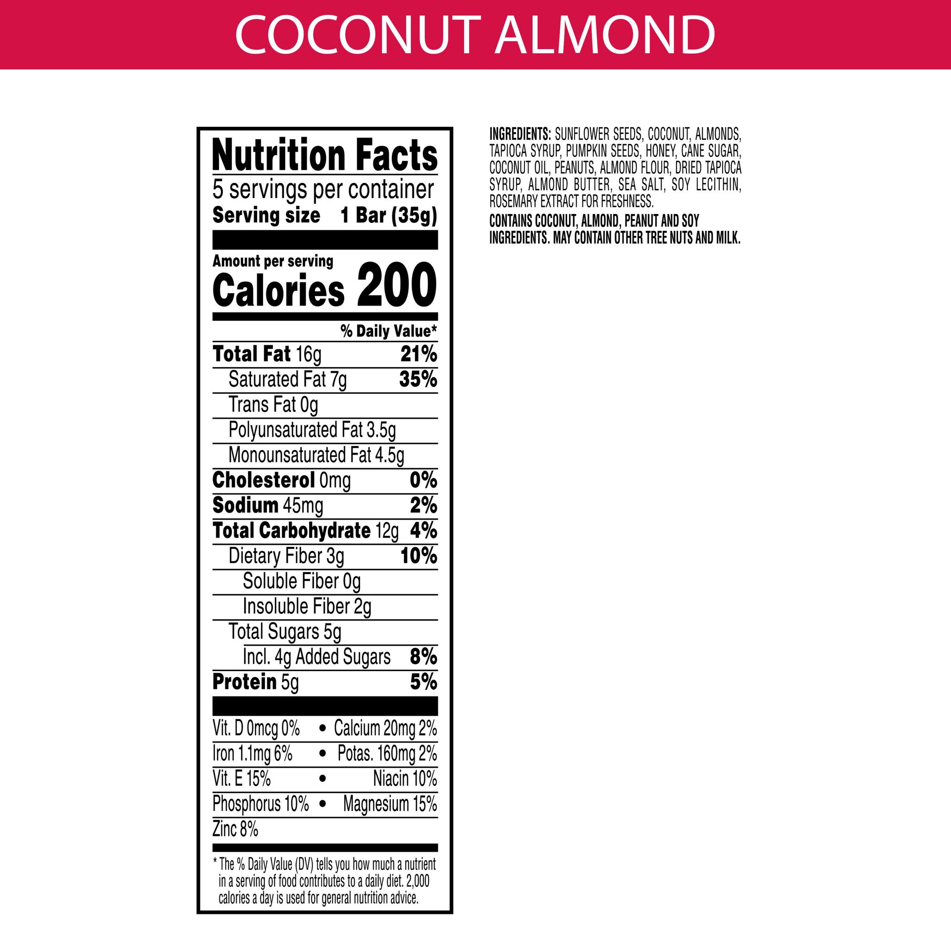 slide 4 of 5, Kashi Chewy Granola Bars, Coconut Almond, 6.1 oz, 5 Count, 6.1 oz