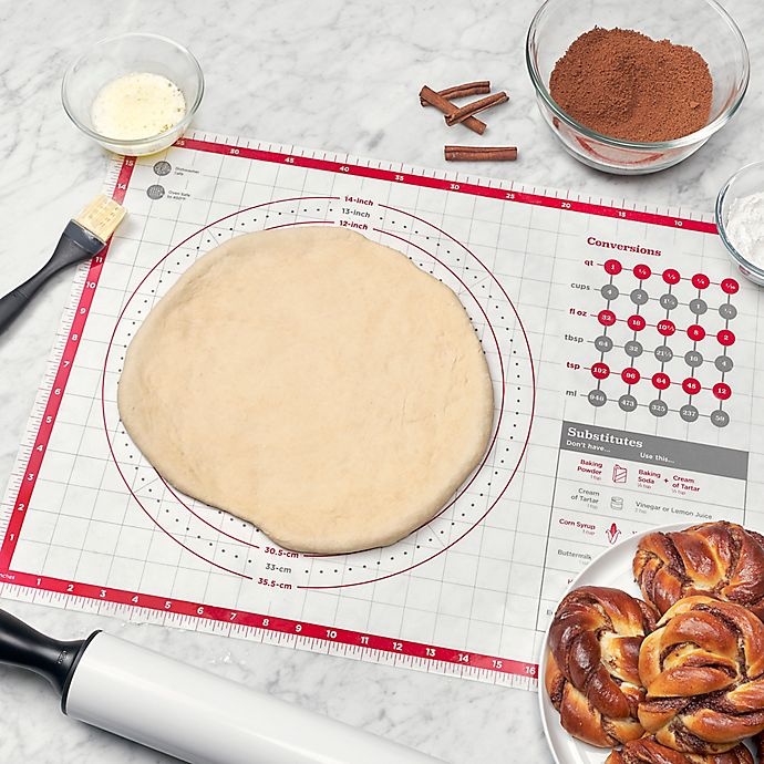 slide 3 of 6, OXO Good Grips Pastry Mat - White/Red, 1 ct