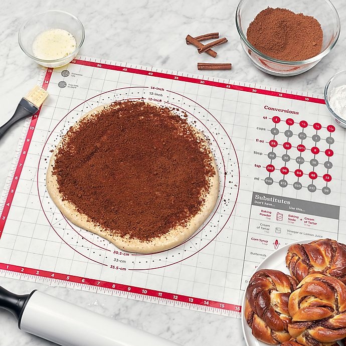 slide 4 of 6, OXO Good Grips Pastry Mat - White/Red, 1 ct