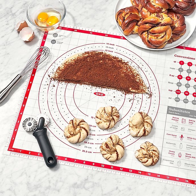 slide 5 of 6, OXO Good Grips Pastry Mat - White/Red, 1 ct