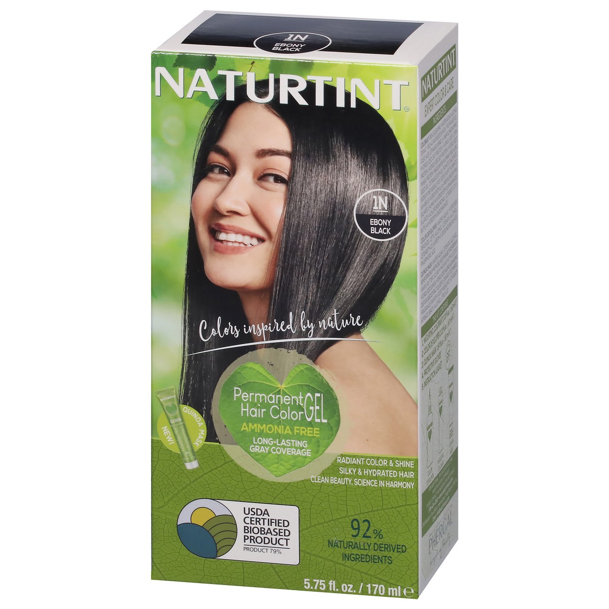 slide 5 of 9, Naturtint Ebony Black Hair Color, 1 ct