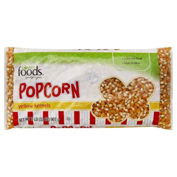 slide 1 of 1, Lowes Foods Popcorn Yellow Kernels, 32 oz