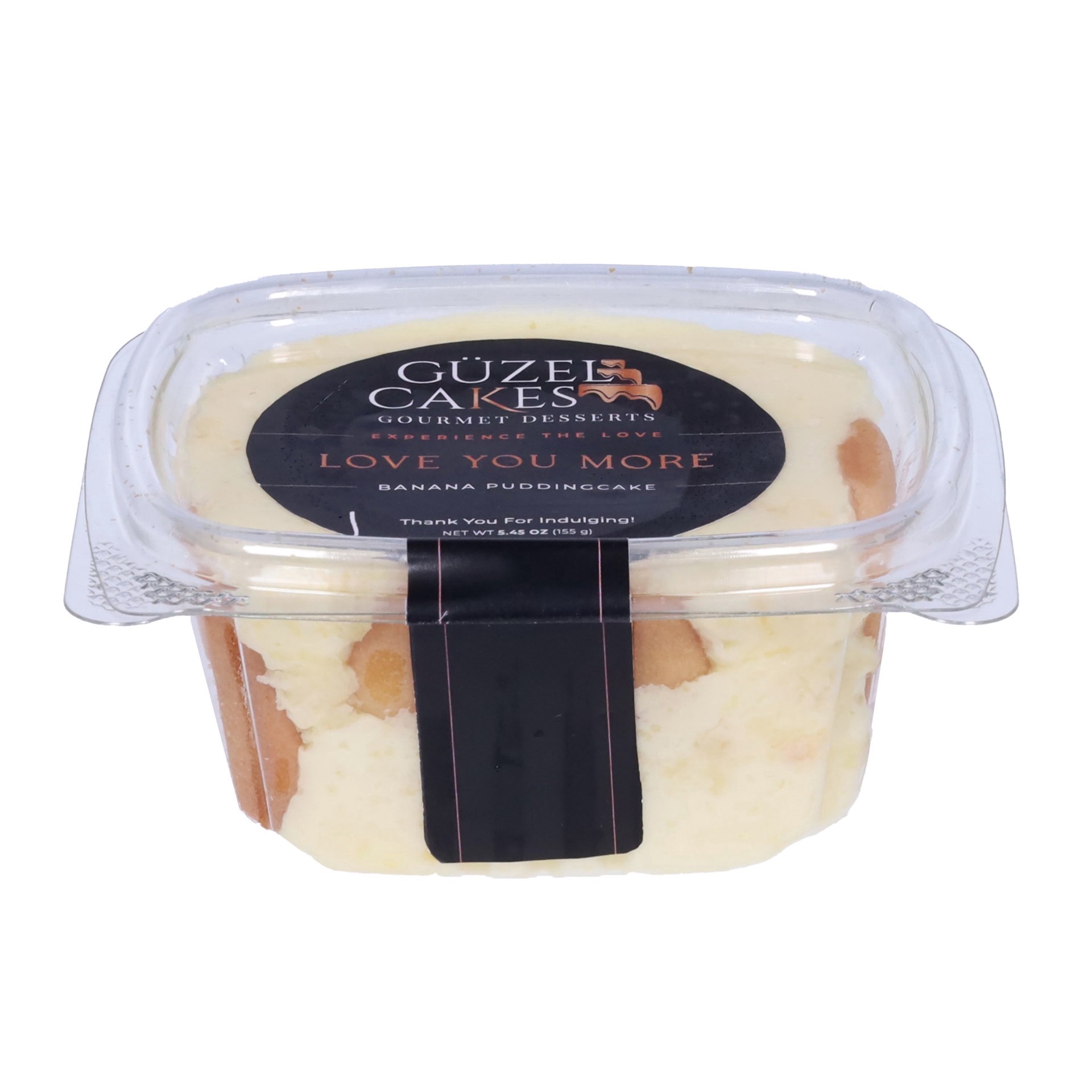 slide 1 of 1, Guzel Cakes Banana Pudding Gourmet Dessert - Love You More, 5.45 oz