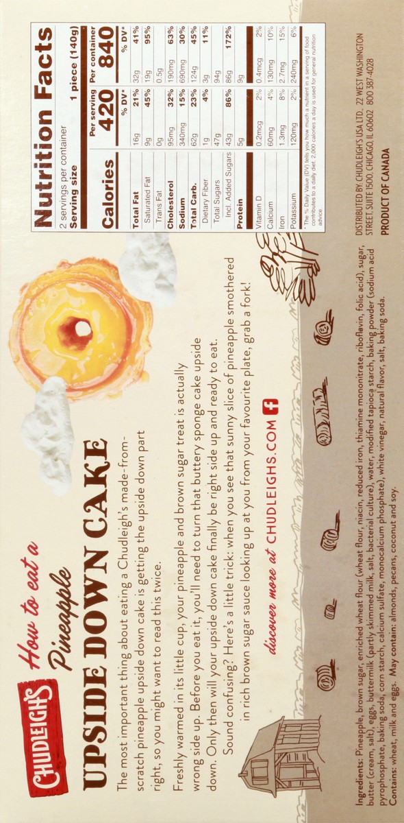 slide 10 of 13, ChudLeighs Pineapple Upside Down Cakes 2 ea, 2 ct