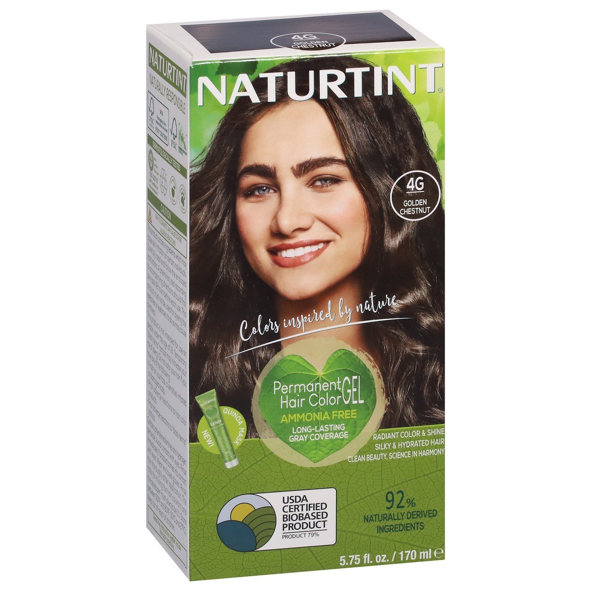 slide 3 of 4, Naturtint Golden Chestnut 4G Permanent Hair Color Gel 5.75 fl oz, 5.28 fl oz
