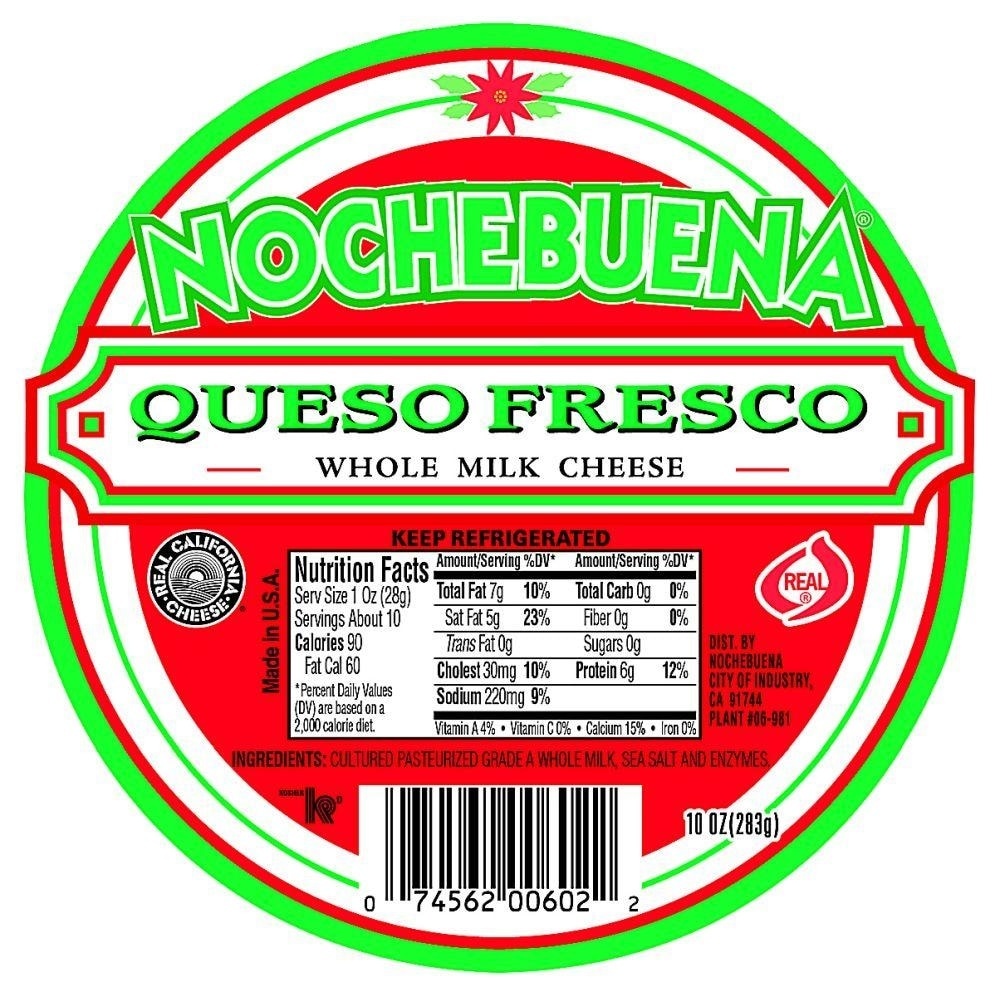 slide 1 of 1, Cacique Nochebuena Queso Fresco Cheese, 10 oz