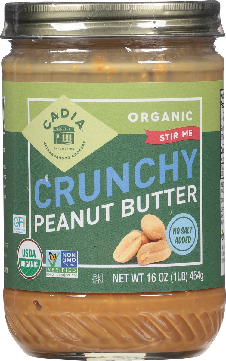 slide 4 of 9, Cadia Organic Crunchy Peanut Butter 16 oz, 16 oz