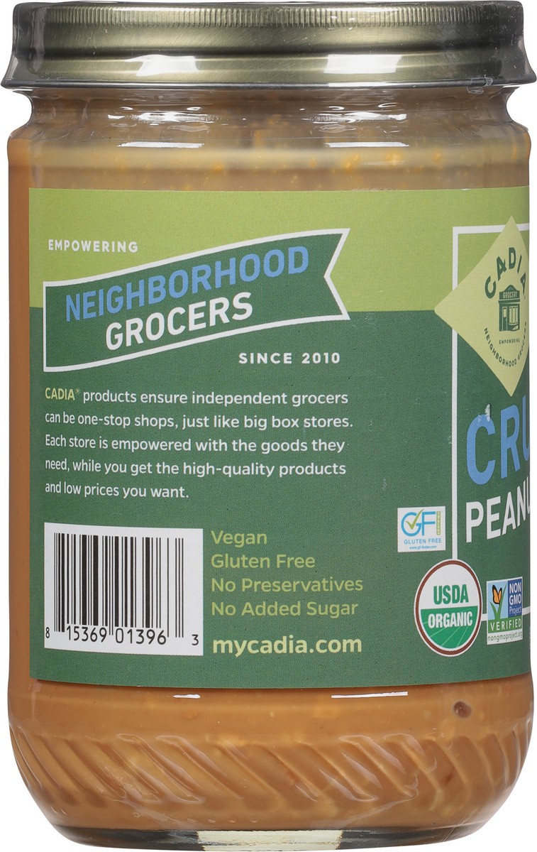 slide 5 of 9, Cadia Organic Crunchy Peanut Butter 16 oz, 16 oz