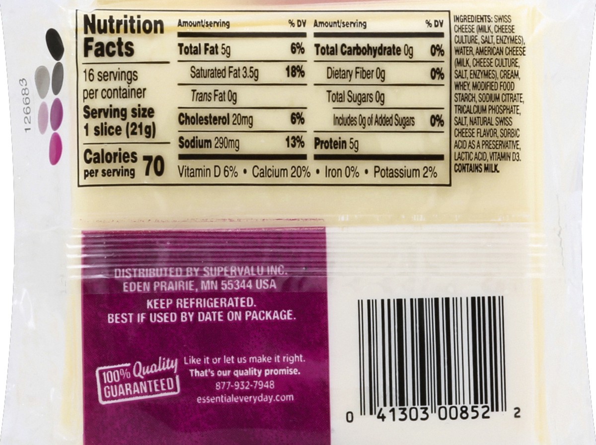 slide 6 of 6, Essential Everyday Swiss Iws Cheese, 12 oz