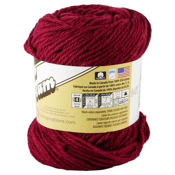 slide 2 of 9, Lily Sugar 'n Cream Yarn - Wine, 1 ct