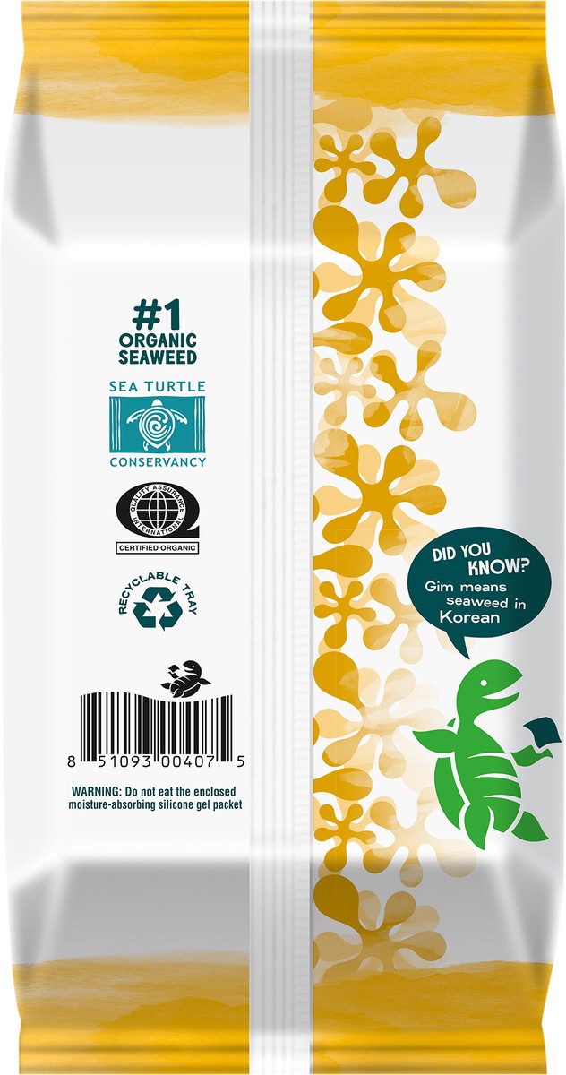 slide 7 of 7, gimMe Organic Roasted Toasted Sesame Seaweed Snacks 0.35 oz, 0.35 oz