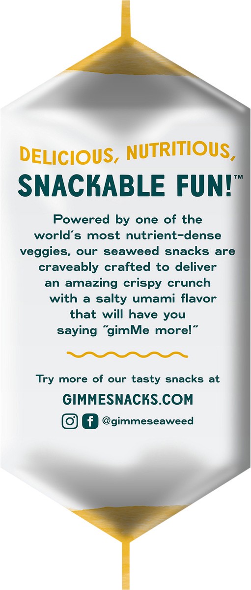 slide 6 of 7, gimMe Organic Roasted Toasted Sesame Seaweed Snacks 0.35 oz, 0.35 oz