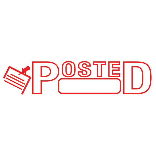 slide 5 of 7, ACCU-STAMP2 Red Ink Posted Stamp, 1 ct