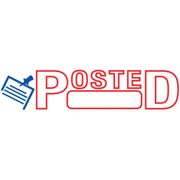 slide 2 of 7, ACCU-STAMP2 Red Ink Posted Stamp, 1 ct