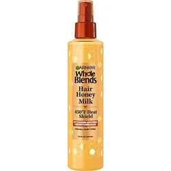 Garnier Whole Blends Hair Honey Milk 450F Heat Shield Spray Anti-Frizz - 8.5 Fl. Oz.