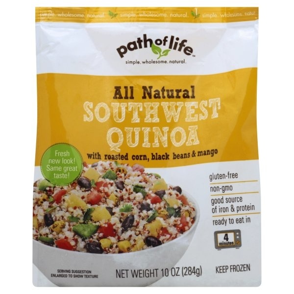 slide 1 of 2, Path of Life All Natural Southwest Quinoa with Roasted Corn, Black Beans & Mango, 10 oz