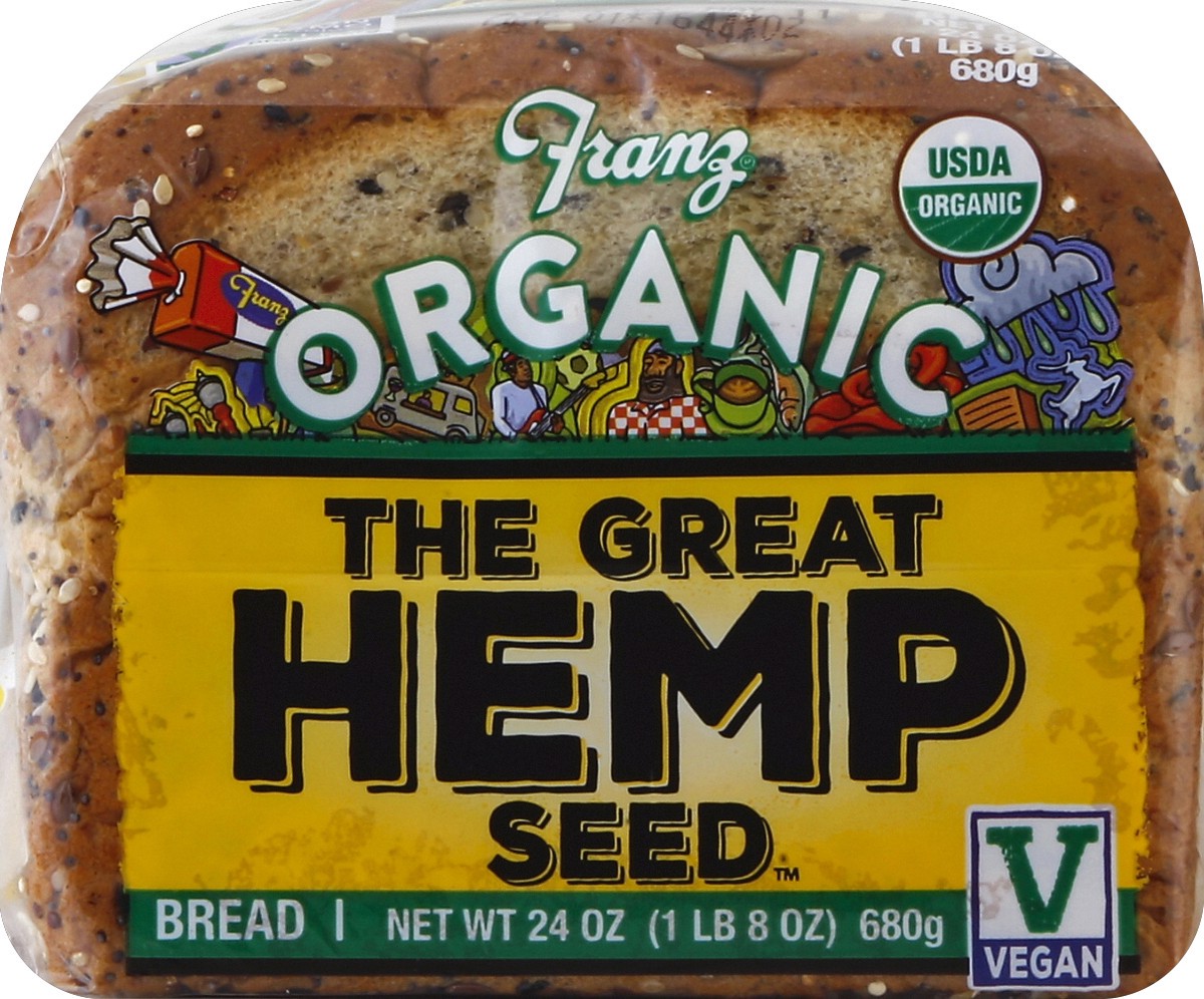 slide 4 of 5, Franz Organic The Great Hemp Seed Bread, 24 oz