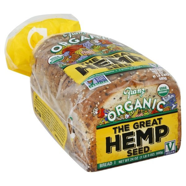 slide 1 of 1, Franz Organic The Great Hemp Seed Bread, 24 oz