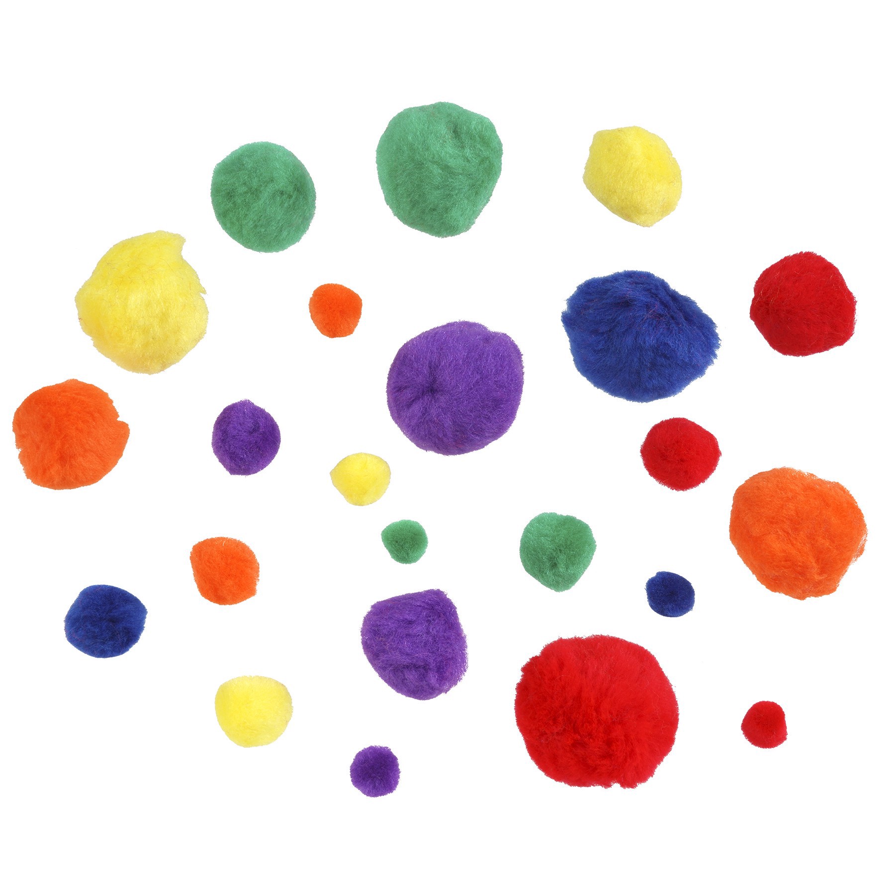 slide 3 of 3, Primary Pom Poms By Creatology, 1 lb