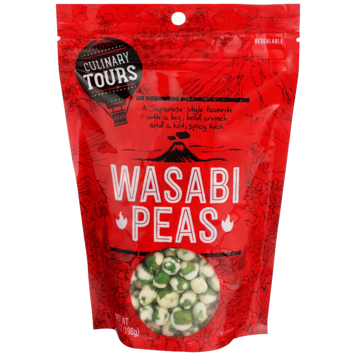 slide 1 of 1, Culinary Tours Wasabi Peas, 7 oz