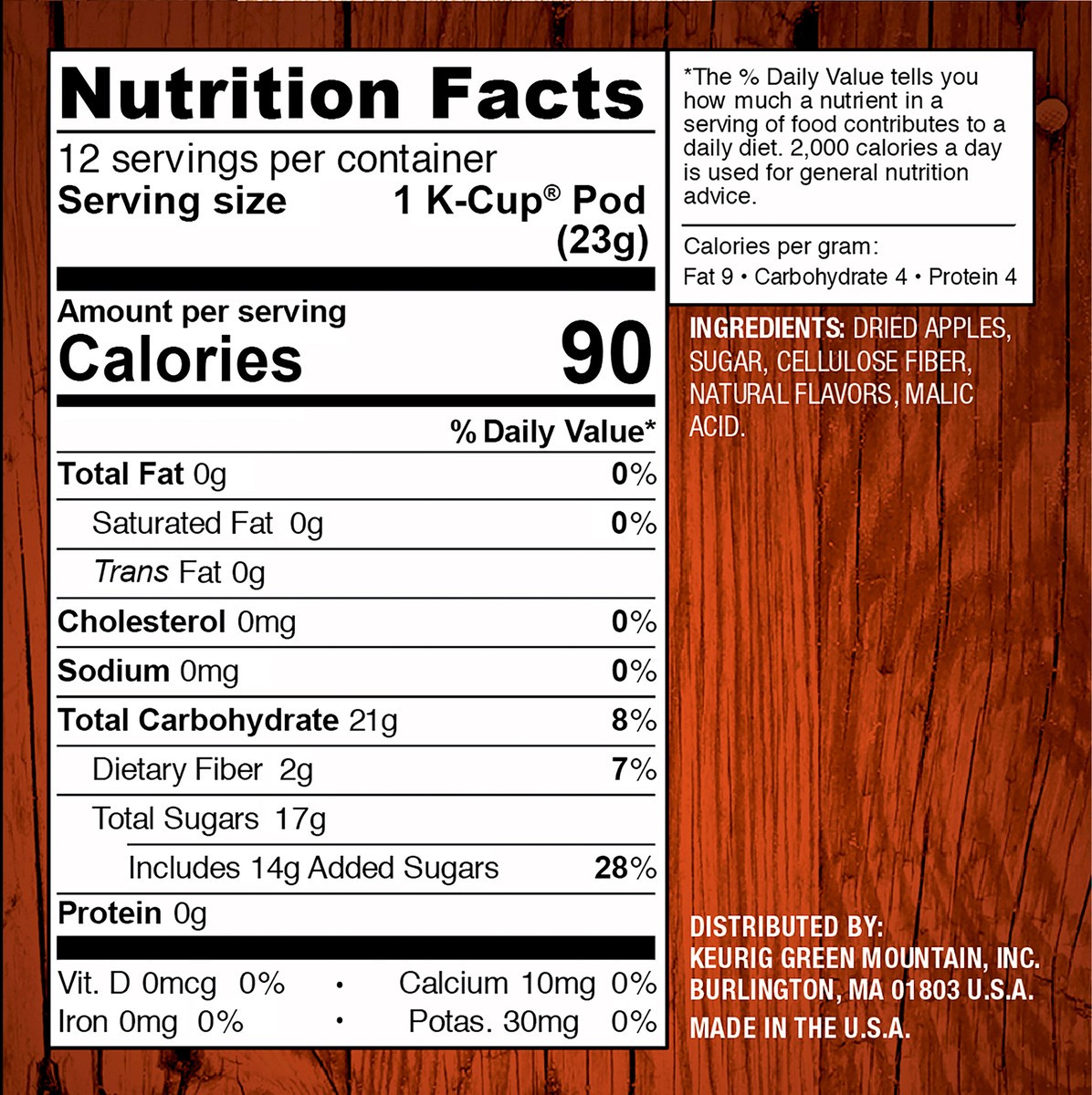 slide 5 of 7, Mott's Hot Apple Cider, Keurig Single-Serve K-Cup Pods, 12 Count, 12 ct
