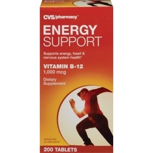 slide 1 of 1, CVS Health Energy Support Vitamin B-12 Tablets, 200ct, 200 ct